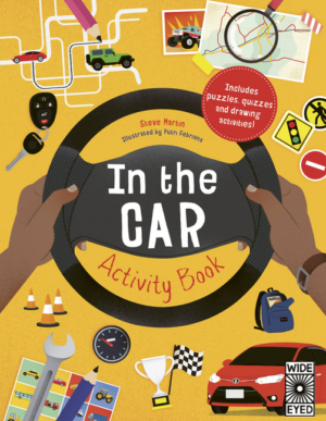 In the Car Activity Book: Includes Puzzles, Quizzes and Drawing Ac