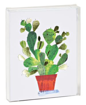 Notecard Set: Cactus Illustration, Blank Inside, 10 Full Color Not
