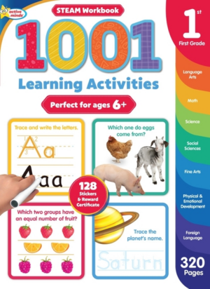 Active Minds 1001 First Grade Learning Activities: A Steam Workboo