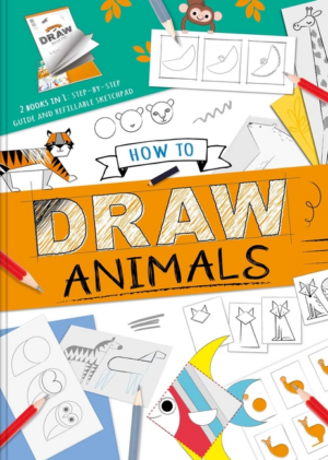 How to Draw Animals: With Step-By-Step Guide and Refillable Sketch