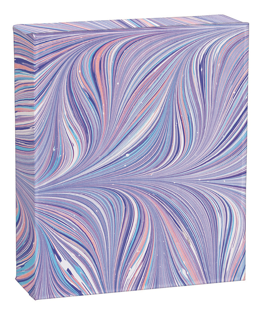 Quicknotes: Blue and Purple Florentine Marbled Paper Design, Notec