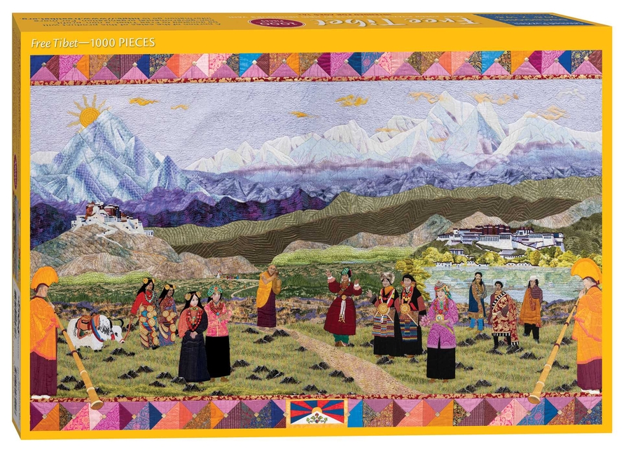 Free Tibet Quilt Jigsaw Puzzle for Adults 1000 Pieces