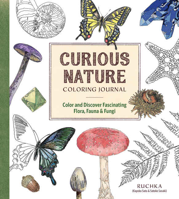 Curious Nature Coloring Journal: Color and Discover Fascinating Fl