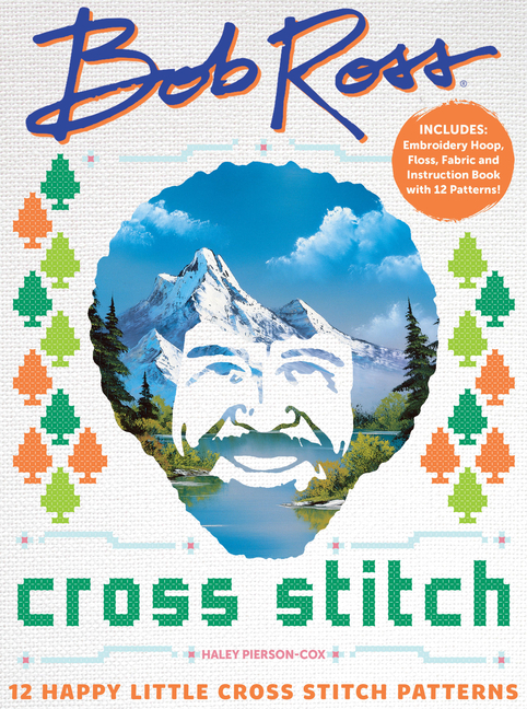 Bob Ross Cross Stitch: 12 Happy Little Cross Stitch Patterns - Inc