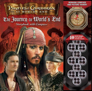 Disney Pirates of the Caribbean Storybook and Compass
