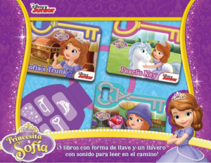 Disney Sophia Keychain Book Box (Spanish)