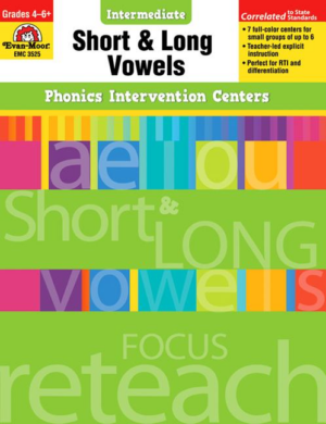 Short and Long Vowels, Grades 4-6+