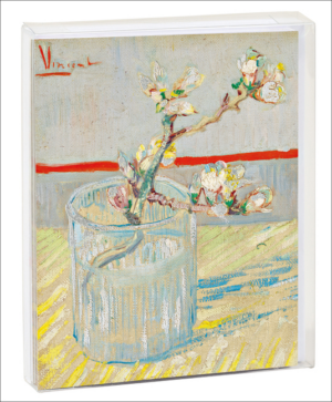 Vincent Van Gogh: Sprig of Flowering Almond in a Glass, Arles, 188