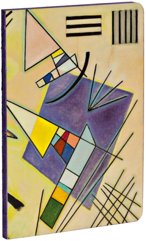 A5 Notebook: Black and Violet by Wassily Kandinsky,140 Lined Pages