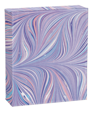 Quicknotes: Blue and Purple Florentine Marbled Paper Design, Notec