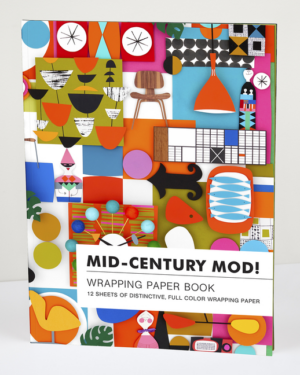 Wrapping Paper Book: Mid-Century Mod!, Flat Packed Wrapping Paper,