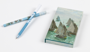 8-Pen Set: Monet Fishing Boats