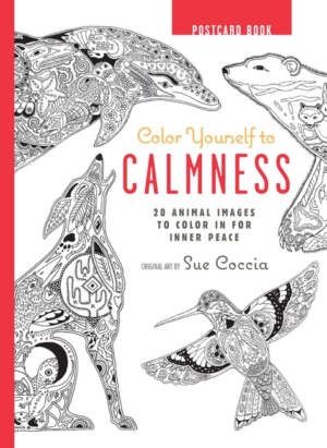 Color Yourself to Calmness Postcard Book: 20 Animal Images to Colo