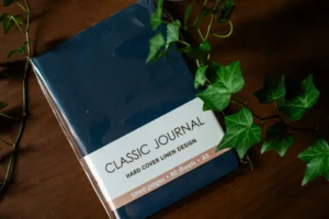 Navy Classic Lined Journal (A5 Hardcover, Linen Texture)