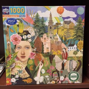 Artist and Daughter 1000 Square Jigsaw Puzzle