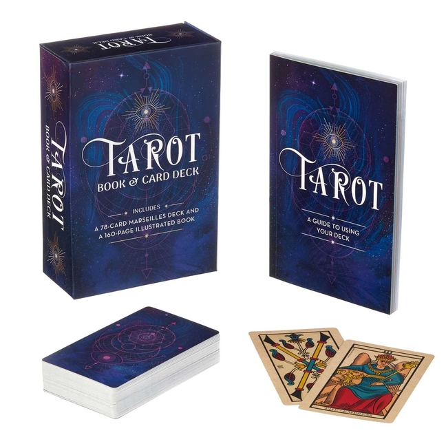 Tarot Book & Card Deck: Includes a 78-Card Marseilles Deck and a 1