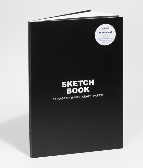 Sketchbook Hardcover - 50 Smooth White Kraft Paper Pages with Lay