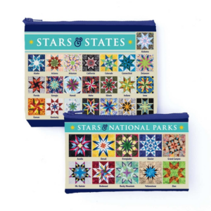 Carol Doak's Fabulous Stars & States Eco Pouch Set: Two Reusable Z