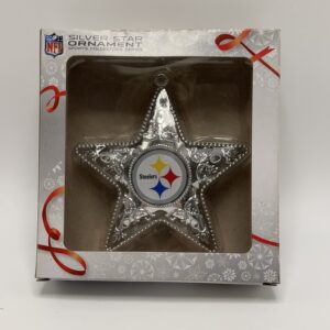 Steeler's NFL Silver Star Ornament