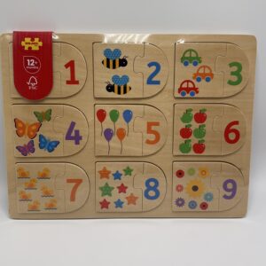 Picture and Number Matching Puzzle
