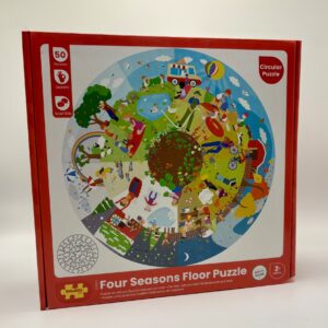 Four Seasons Circular Floor Jigsaw Puzzle