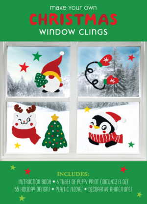 Make Your Own Christmas Window Clings: Includes: Instruction Book,