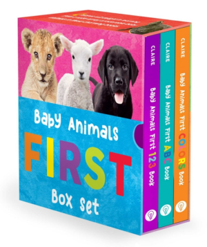 Baby Animals First Box Set: 123, ABC, Colors (Board Books)